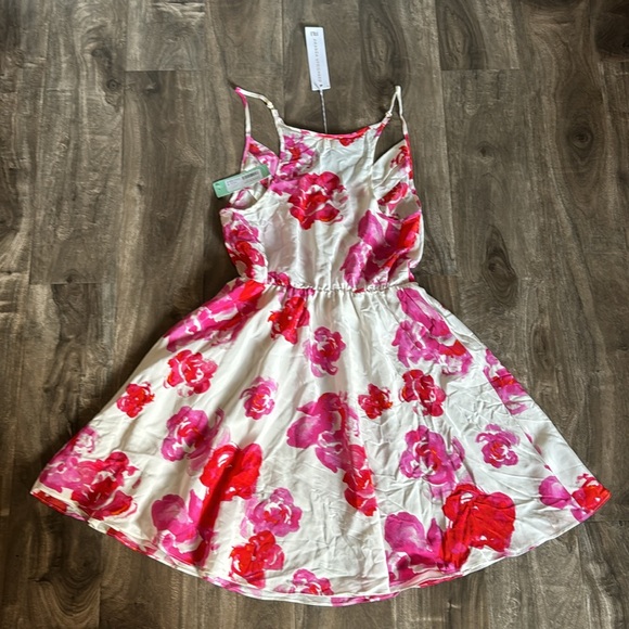 *nwt* Floral Silk Dress - Picture 5 of 8